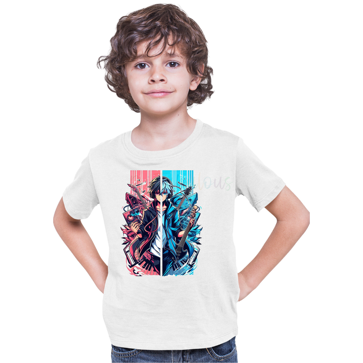 Kids Anime Printed Unisex T-Shirts D8