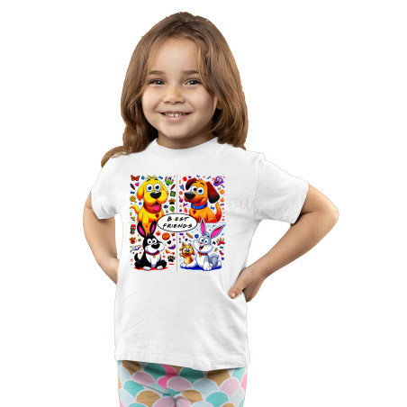 Kids Best Friend Printed Unisex T-Shirts D2
