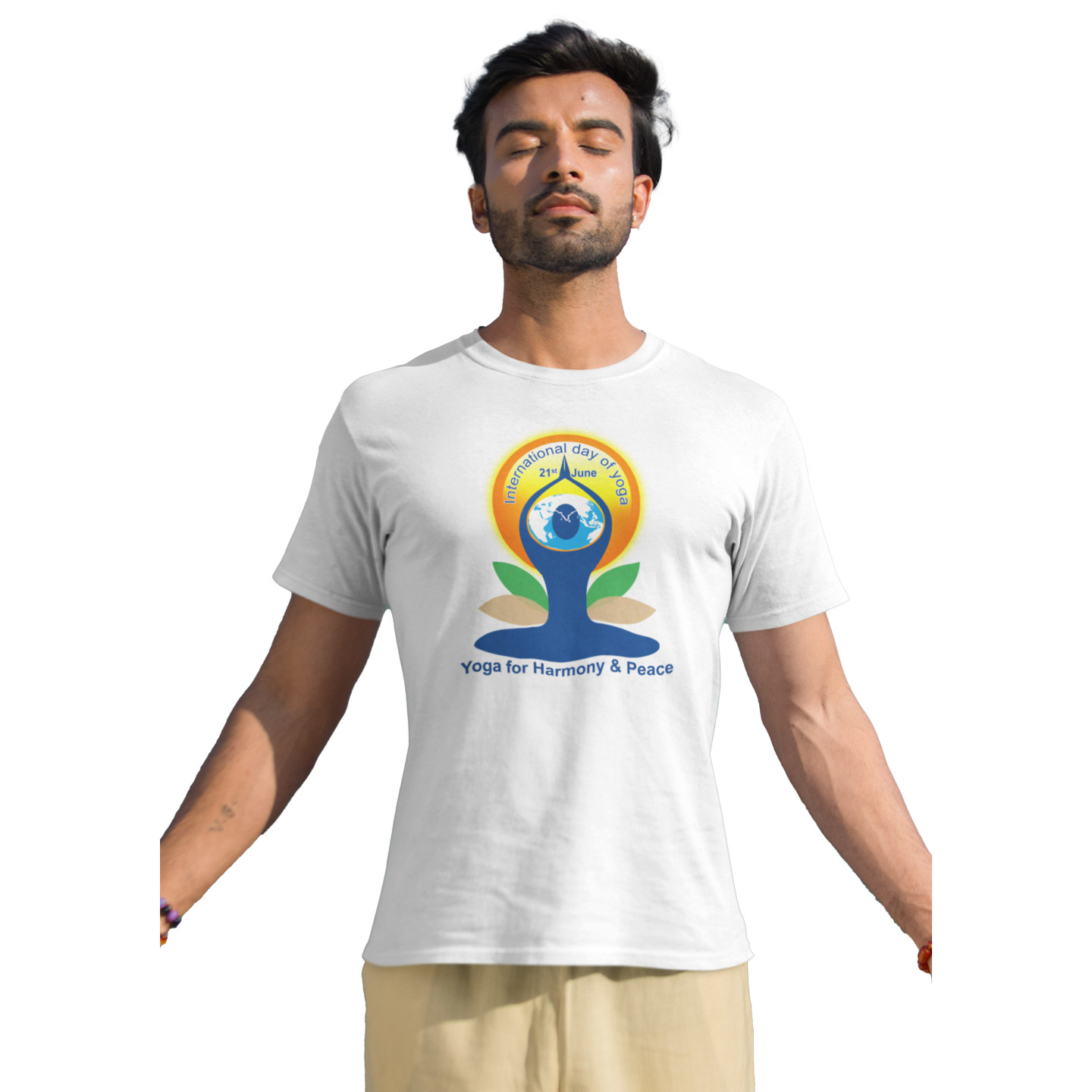 Zen Harmony Tee - Unisex International Yoga Day Shirt For Kids & Adults | D1