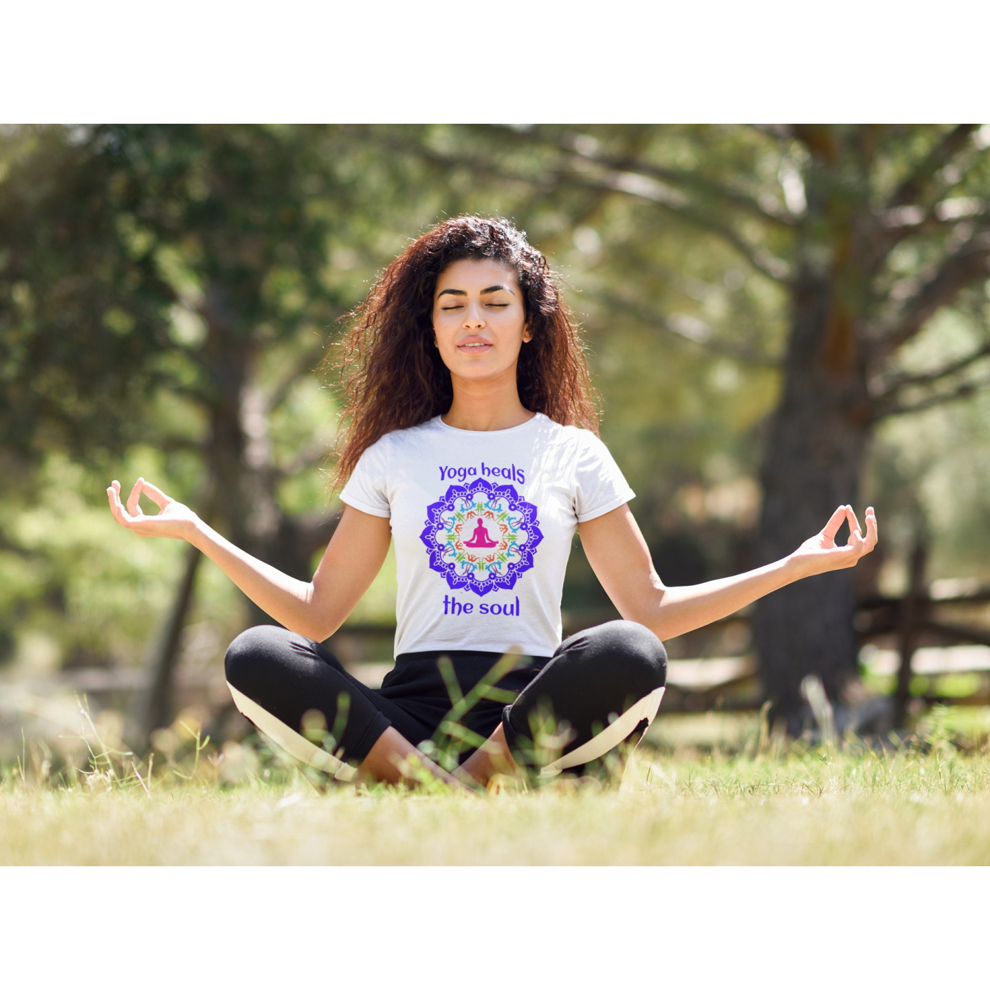 Zen Harmony Tee -Yoga Heals The Soul Unisex Shirt For Kids & Adults | D2