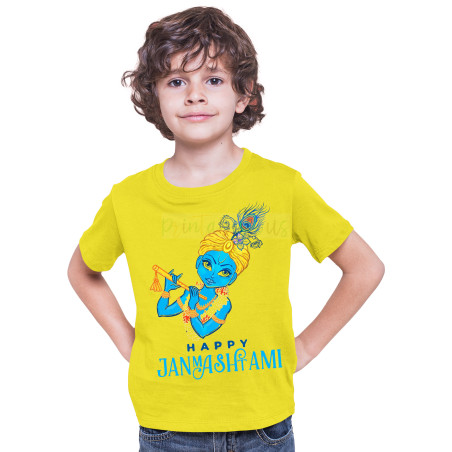 Shri Hare Krishna Janamashtmi Tshirts for Kids D8