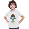 Mahakal Print Unisex Half Sleeves T-Shirt Kids Design 3