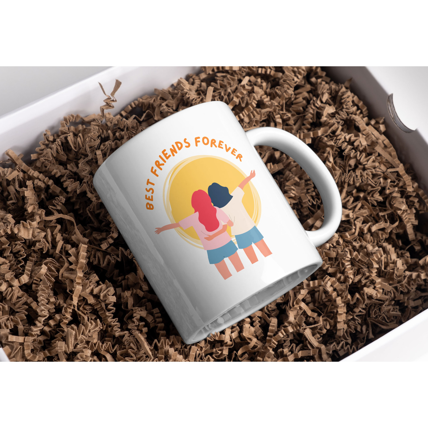 Friends Forever Mugs - Large Printed Cup for Friendship Day | D14