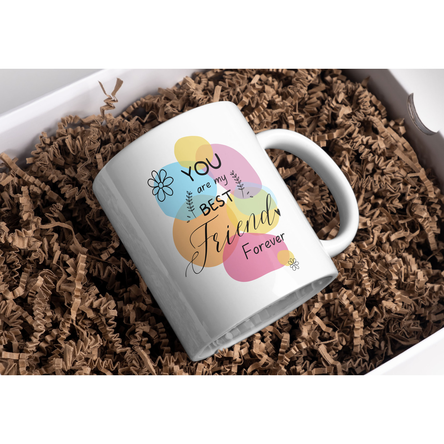 Friends Forever Mugs - Large Printed Cup for Friendship Day | D15