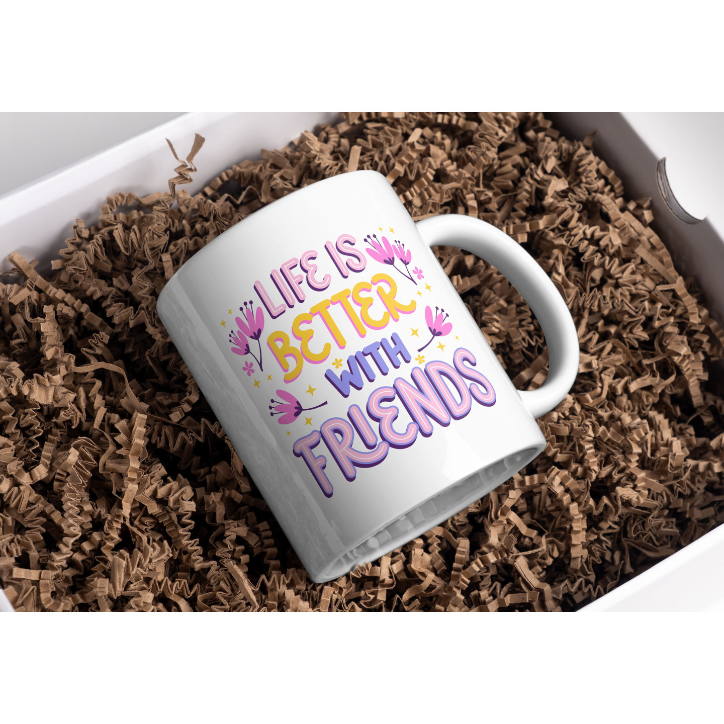 Friends Forever Mugs - Large Printed Cup for Friendship Day | D17