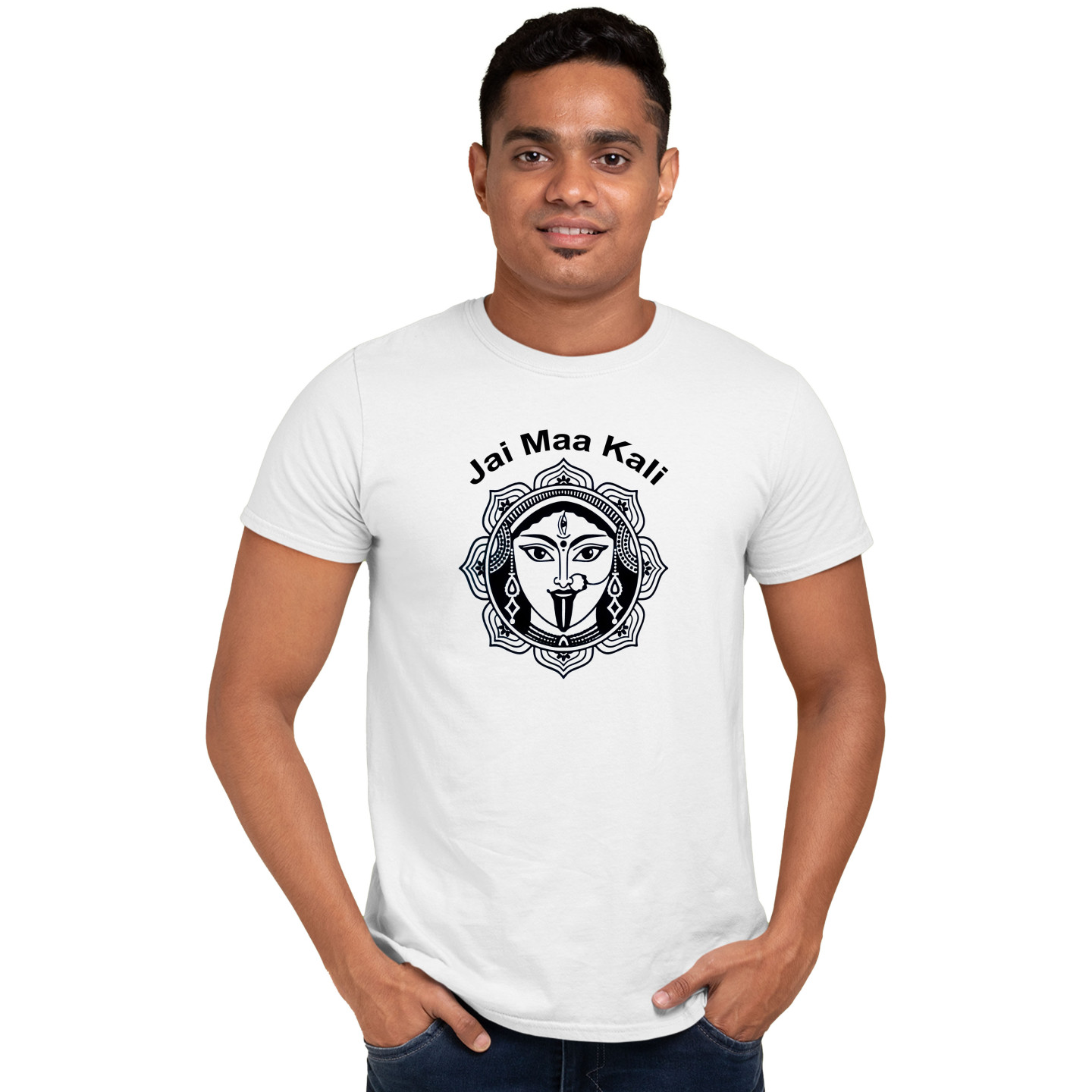 Durga Maa Celebration Dry-Fit T-Shirt Design 7