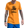 Durga Maa Celebration Dry-Fit T-Shirt Orange Design 3