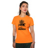 Durga Maa Celebration Dry-Fit T-Shirt Orange Design 3