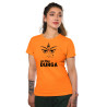 Durga Maa Celebration Dry-Fit T-Shirt Orange Design 6
