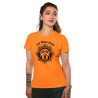 Durga Maa Celebration Dry-Fit T-Shirt Orange Design 7