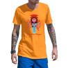 Durga Maa Celebration Dry-Fit T-Shirt Orange Design 9