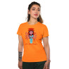 Durga Maa Celebration Dry-Fit T-Shirt Orange Design 9
