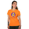Durga Maa Celebration Dry-Fit T-Shirt Orange Design 10