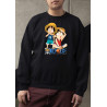 Anime Lovers Custom Print Cotton Fleece Sweatshirt - Full Sleeves One Piece D-2