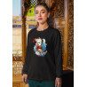 Anime Lovers Custom Print Cotton Fleece Sweatshirt - Full Sleeves  Grey Harley Quinn D-22