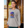 Anime Lovers Custom Print Cotton Fleece Sweatshirt - Full Sleeves Gray One Piece D-5