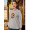 Anime Lovers Custom Print Cotton Fleece Sweatshirt - Full Sleeves Gray One Piece D-8