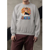 Anime Lovers Custom Print Cotton Fleece Sweatshirt - Full Sleeves Gray One Piece D-9