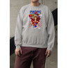 Anime Lovers Custom Print Cotton Fleece Sweatshirt - Full Sleeves Gray One Piece D-10