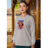 Anime Lovers Custom Print Cotton Fleece Sweatshirt - Full Sleeves Gray One Piece D-10