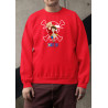 Anime Lovers Custom Print Cotton Fleece Sweatshirt - Full Sleeves  Red One Piece D-4