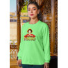 Anime Lovers Custom Print Cotton Fleece Sweatshirt Light Green- Full Sleeves One Piece  D-4