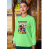 Anime Lovers Custom Print Cotton Fleece Sweatshirt Light Green- Full Sleeves DragBallz D-8