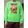 Anime Lovers Custom Print Cotton Fleece Sweatshirt Light Green- Full Sleeves DragBallz D-9