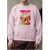Anime Lovers Custom Print Cotton Fleece Sweatshirt Pink - Full Sleeves Dragon Ballz Krillin D-8