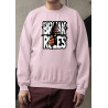 Graphic & Quote Custom Print Cotton Fleece Sweatshirt - Full Sleeves Pink Break Rules D-14