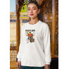 Anime Lovers Custom Print Cotton Fleece Sweatshirt White - Full Sleeves Monkey D' Luffy  D-7