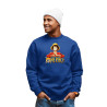 Anime Lovers Custom Print Cotton Fleece Sweatshirt Royal Blue - Full Sleeves One Piece  D-1