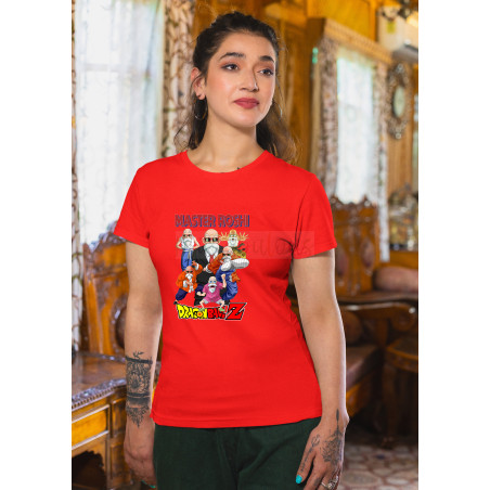 Anime Lovers Custom Print Cotton T-shirt - Half Sleeves Master Rushi D-15