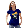 Graphic & Quote Custom Print Cotton T-shirt - Half Sleeves Khush D-23