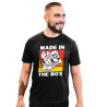 Graphic & Quote Custom Print Cotton T-shirt - Half Sleeves Super Mairo D-17