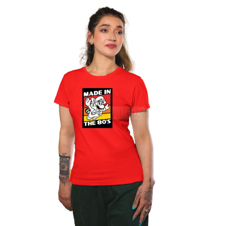 Anime Lovers Custom Print Cotton T-shirt - Half Sleeves Super Mario D-27