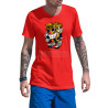 Graphic & Quote Custom Print Cotton T-shirt - Half Sleeves Chill Vape & Ride D-28