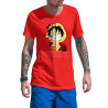 Anime Lovers Custom Print Cotton T-shirt - Half Sleeves One Piece D-31