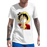 Anime Lovers Custom Print Cotton T-shirt - Half Sleeves One Piece D-31