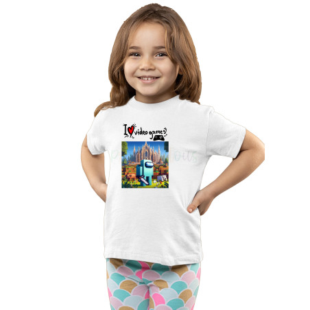 Kids Gaming Power-Up Printed Among Us Unisex T-Shirts D2