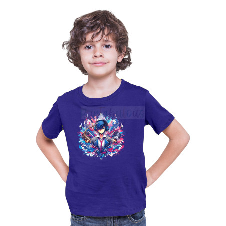 Printabulous® Kids Anime Unisex T-Shirt, Half Sleeve Pure Cotton Printed D-2