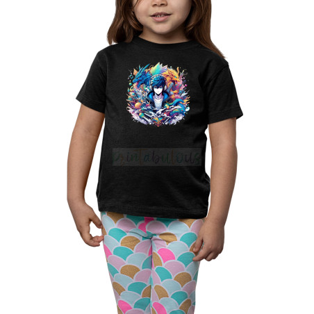 Printabulous® Kids Anime Unisex T-Shirt, Half Sleeve Pure Cotton Printed D-5