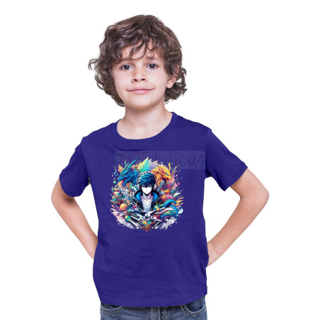 Printabulous® Kids Anime Unisex T-Shirt, Half Sleeve Pure Cotton Printed D-5