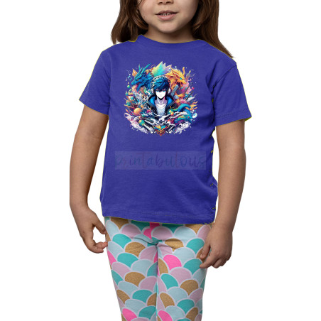 Printabulous® Kids Anime Unisex T-Shirt, Half Sleeve Pure Cotton Printed D-5