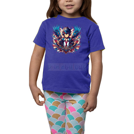 Printabulous® Kids Anime Unisex T-Shirt, Half Sleeve Pure Cotton Printed D-6