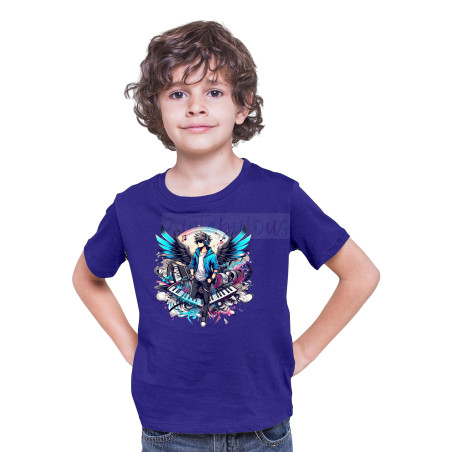 Printabulous® Kids Anime Unisex T-Shirt, Half Sleeve Pure Cotton Printed D-8