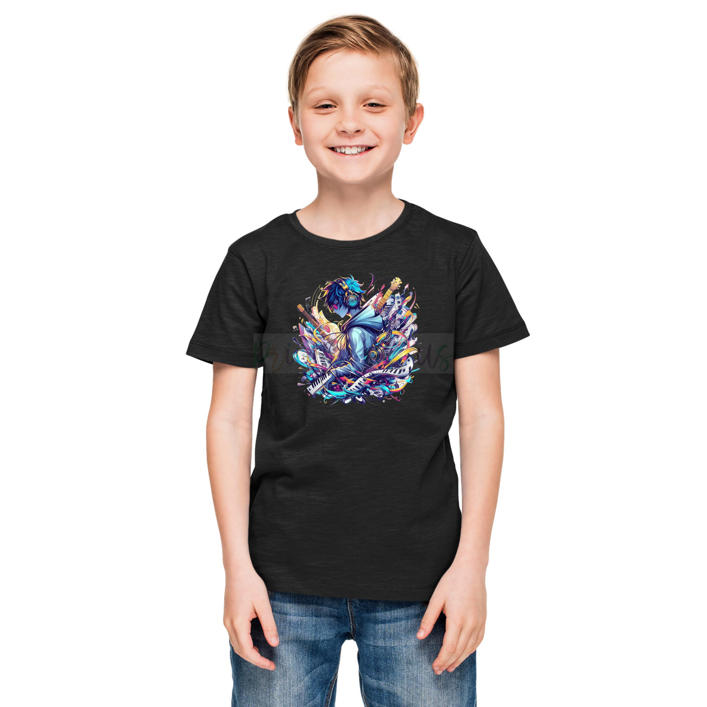 Printabulous® Kids Anime Unisex T-Shirt, Half Sleeve Pure Cotton Printed D-13