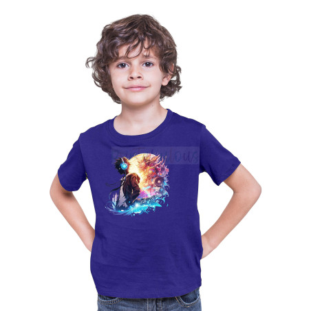 Printabulous® Kids Anime Unisex T-Shirt, Half Sleeve Pure Cotton Printed D-14