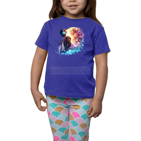 Printabulous® Kids Anime Unisex T-Shirt, Half Sleeve Pure Cotton Printed D-14
