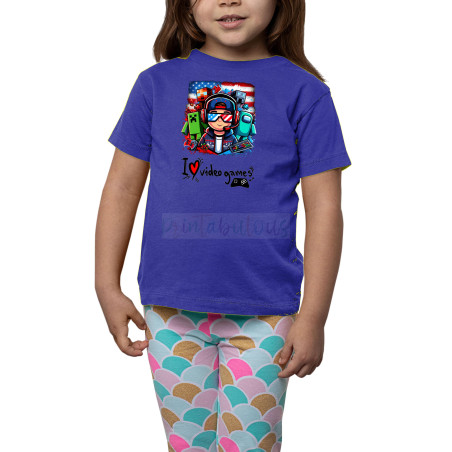 Printabulous® Kids Gaming Power-Up Printed Pure Cotton Unisex T-Shirts D3